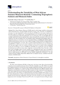 Understanding the Variability of West African Summer Monsoon Rainfall: Contrasting Tropospheric Features and Monsoon Index