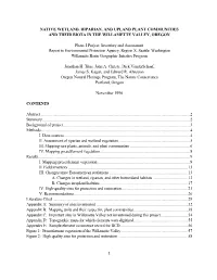 1 Native Wetland, Riparian, And