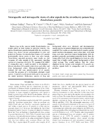 Interspecific and Intraspecific Views of Color Signals in the Strawberry