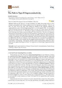 The Path to Type-II Superconductivity