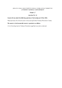 Attorney Generals Answers to Questions on Notice 06/07 Budget