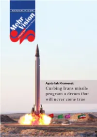 Curbing Irans Missile Program a Dream That Will Never Come True Page 2 |No