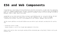 ES6 and Web Components