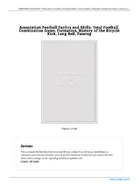 Get Doc ~ Association Football Tactics and Skills