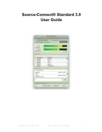 Source-Connect® Standard 3.9 User Guide