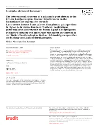 The International Structure of a Pala and a Peat Plateau in The