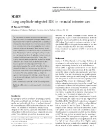 Using Amplitude-Integrated EEG in Neonatal Intensive Care