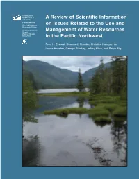 A Review of Scientific Information on Issues Related to the Use and Management of Water Resources in the Pacific Northwest