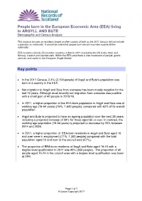 ARGYLL and BUTE Demographic and Census Analysis