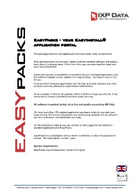 Easypacks - Your Easyinstall® Application Portal