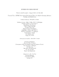 Interim Progress Report