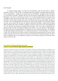 Intro Paragraph: Is Humanity Making Progress