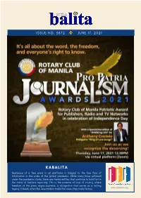 KABALITA Resilience of a Free Press in All Platforms Is Integral to the Free Flow of Information in the Wake of the Global Pandemic