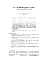 Scattering Characteristics of Simplified Cylindrical Invisibility Cloaks