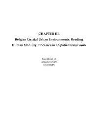 Belgian Coastal Urban Environments: Reading Human Mobility Processes in a Spatial Framework