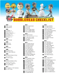 Bobblehead Checklist
