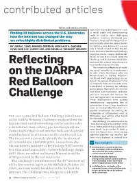 Reflecting on the DARPA Red Balloon Challenge