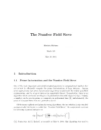 The Number Field Sieve