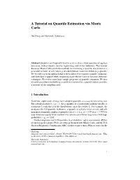 A Tutorial on Quantile Estimation Via Monte Carlo