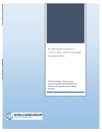Accelerating Innovation in China's Solar, Wind and Energy Storage