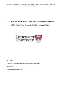 Colour in the Plays of Sean O'casey