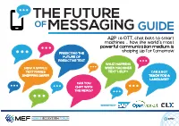 Future of Messaging Guide Contents Mef Future of Messaging Guide Contents