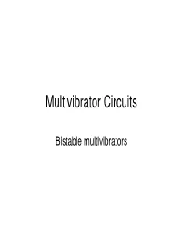 Multivibrator Circuits