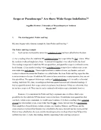 Scope Or Pseudoscope? Are There Wide-Scope Indefinites?1