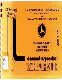 Demand-Responsive Transportation Systems