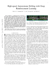 High-Speed Autonomous Drifting with Deep Reinforcement Learning