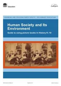 Guide to Using Picture Books in History K–10