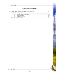 Table of Contents