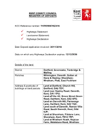 TH/ROW4/HQ/416 Highways Statement Landowner Statement