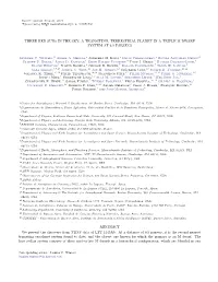 A Transiting, Terrestrial Planet in a Triple M Dwarf System at 6.9 Parsecs