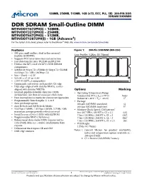 DDR SDRAM Small-Outline DIMM