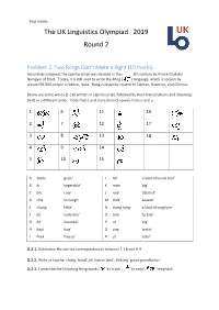 Lepcha Script Was Devised in the Early 18Th Century by Prince Chakdor Namgyal of Tibet