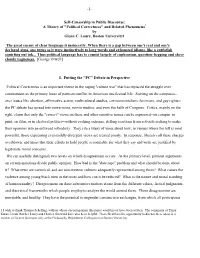 1- Self-Censorship in Public Discourse: a Theory of "Political