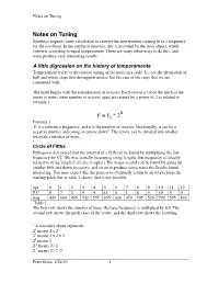 Notes on Tuning