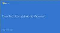 Quantum Computing Overview