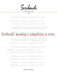Scribendi 2008 in Hard Copy Form