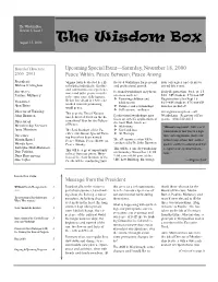 The Wisdom Box Version 3, Issue 1