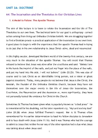 Unit 3A: Doctrine