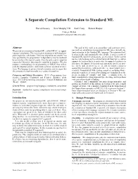 A Separate Compilation Extension to Standard ML