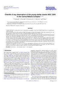 Chandra X-Ray Observation of the Young Stellar Cluster NGC 3293 in the Carina Nebula Complex?,?? T