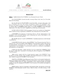 Implementation of the INTERPOL Travel Document Security Charter