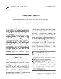 Isolated Subtalar Arthrodesis