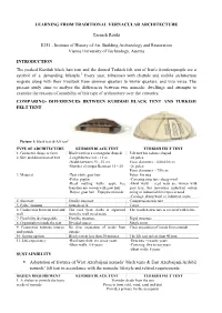 Learning from Traditional Vernacular Architecture