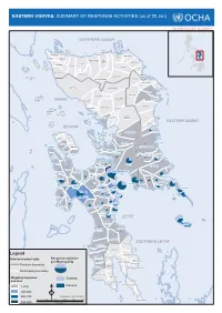 EASTERN VISAYAS: SUMMARY of RESPONSE ACTIVITIES (As of 20 Jan)