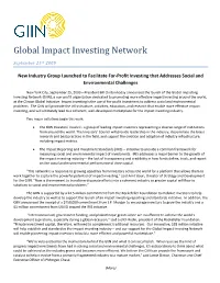 GIIN Launch 2009.Pdf