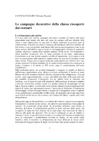 Libro Restauri Chiesa, Contenut